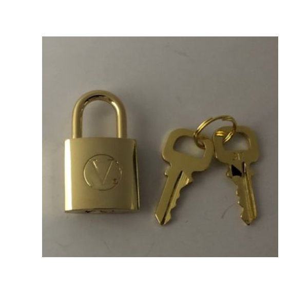 Add Accessories , Luggage padlock model " V in the circle " , 1 set = 1 lock + 2 keys . NOT SOLD SEPARATELY !