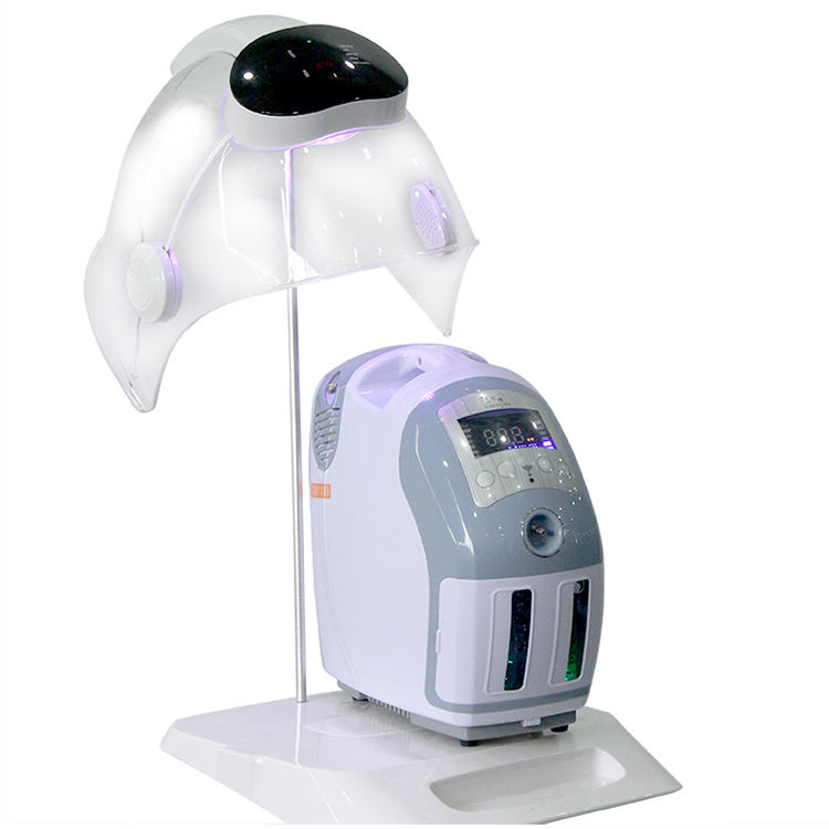 Multifunction 7 Colors Led Light Therapy Oxygen Face Dome Skin Care Hydro Oxygen Facial Machine With PDT System