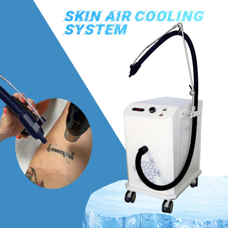 Strong Cold Cryo Air Skin Cool Cooling System Pain Reduce Machine For Laser Air Cool Skin Cool Ce Approved For All Laser Treatment Use