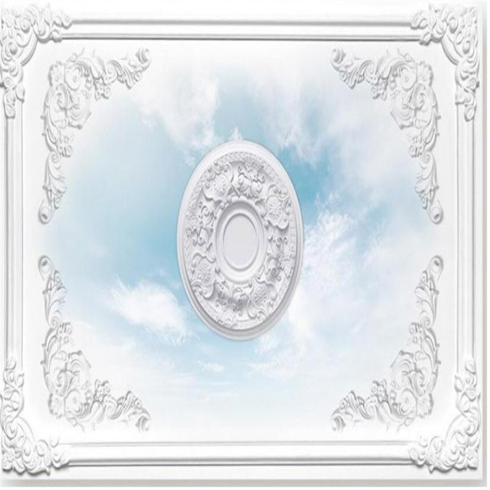 3d ceiling murals wallpaper 3d stereoscopic wallpaper European ceiling wallpaper European living room