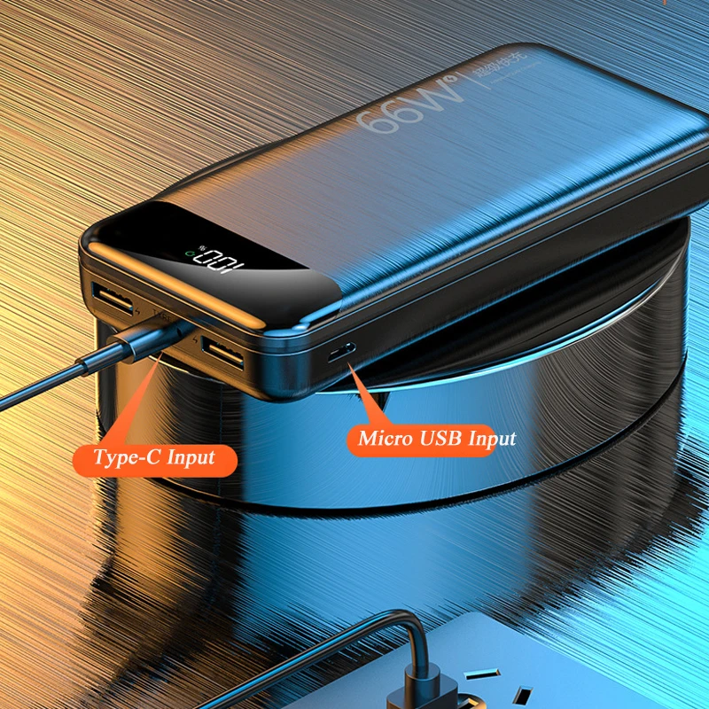 66W Super Fast Charging 20000mAh Power Bank for Huawei Samsung External Battery Charger for iPhone 12 Xiaomi Portable Powerbank - view 4