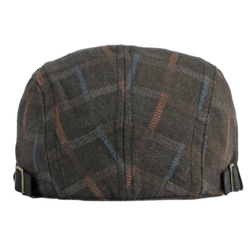 Berets HT4063 Berets Men Women Cap Spring Summer Hat Male Female Beret Cap Adjust Plaid Artist Painter Beret Hat Ivy sboy Flat Caps 231027