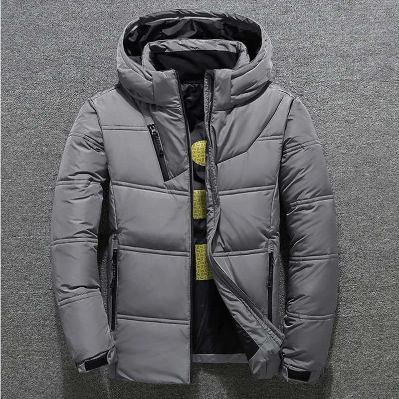 Men's Down Parkas Winter Jacket Men High Quality Fashion Casual Down Coat Hood Thick Warm White Duck Down Jacket Male Winter Parkas Outerwear 231