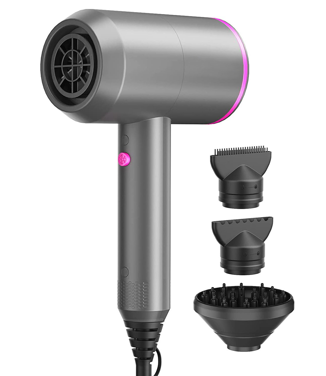 Wholesale of high-power household hammer hair dryers, travel hair dryers, hotel hair salons, three nozzles, hair dryers, small appliances