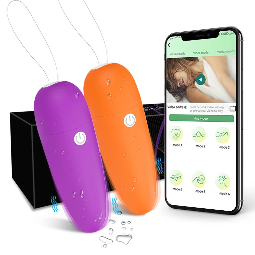 Vibrators Wireless Bluetooth App Mini Bullet Vibrator Female Clitoris Stimulator Remote Pantie Vibrating Love Egg Sex Toy for Women Couple 231116