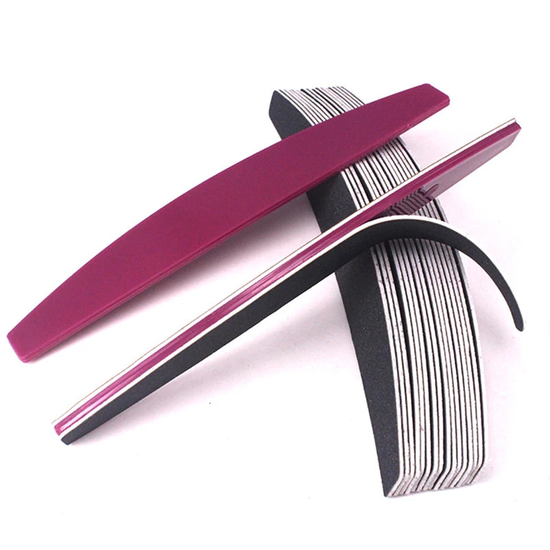 Nail Files 1PCS Plastic File Replacement Buffer Block Metal Handle With Black Sand Paper Strips Sanding Manicure 231027