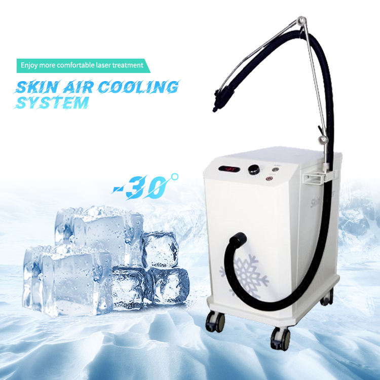 Strong Cold Cryo Air Skin Cool Cooling System Pain Reduce Machine For Laser Air Cool Skin Cool Ce Approved For All Laser Treatment Use