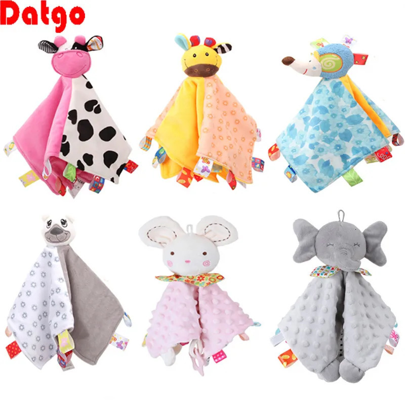 Mobiles Soft Appease Towel Baby Rattle Animals Toys Soothe Reassure Sleeping Blankie Lathe Hanging Educational Toddler 231027