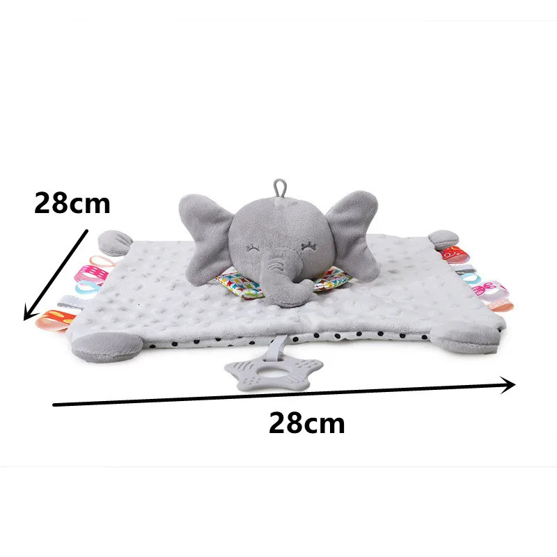 Mobiles Soft Appease Towel Baby Rattle Animals Toys Soothe Reassure Sleeping Blankie Lathe Hanging Educational Toddler 231027