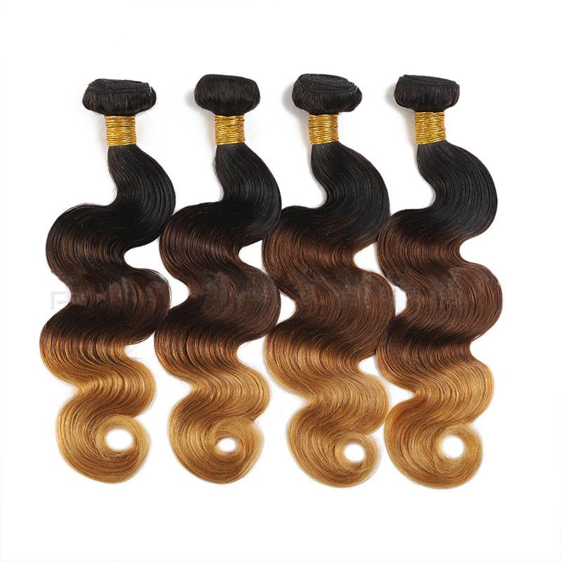 1B/30 1B/27 2# 4# 27# 1B/4/27 P4/27 Body Wave Double Wefts 3 Bundles Brazilian 100% Human Hair Extensions