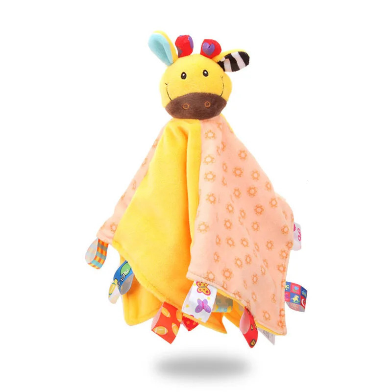Mobiles Soft Appease Towel Baby Rattle Animals Toys Soothe Reassure Sleeping Blankie Lathe Hanging Educational Toddler 231027
