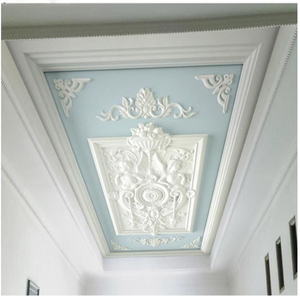 3d ceiling murals wallpaper 3d stereoscopic wallpaper European ceiling wallpaper European living room