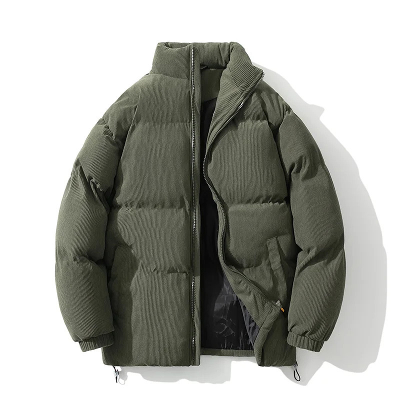 Men's Down Parkas Winter Jacket Corduroy Cotton Padded Warm Autumn Puffer Coat Male Vintage Korean Man Thermal Windbreaker Clothing 231027