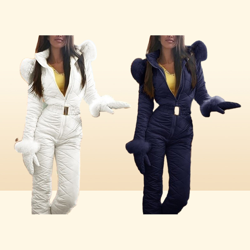 Winter Ski Suit Women High Quality Hooded Ski Jacket Pants Snow Warm Windproof Skiing Clothes Snowboarding Female Suits