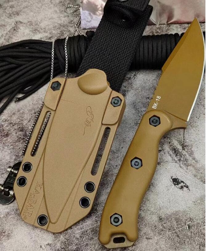 KA-BAR BK-18 Becker oon Straight Fixed Blade Knife ABS Handle Tactical Self Defense EDC Tool Pocket Camping Hunting Knives a2936