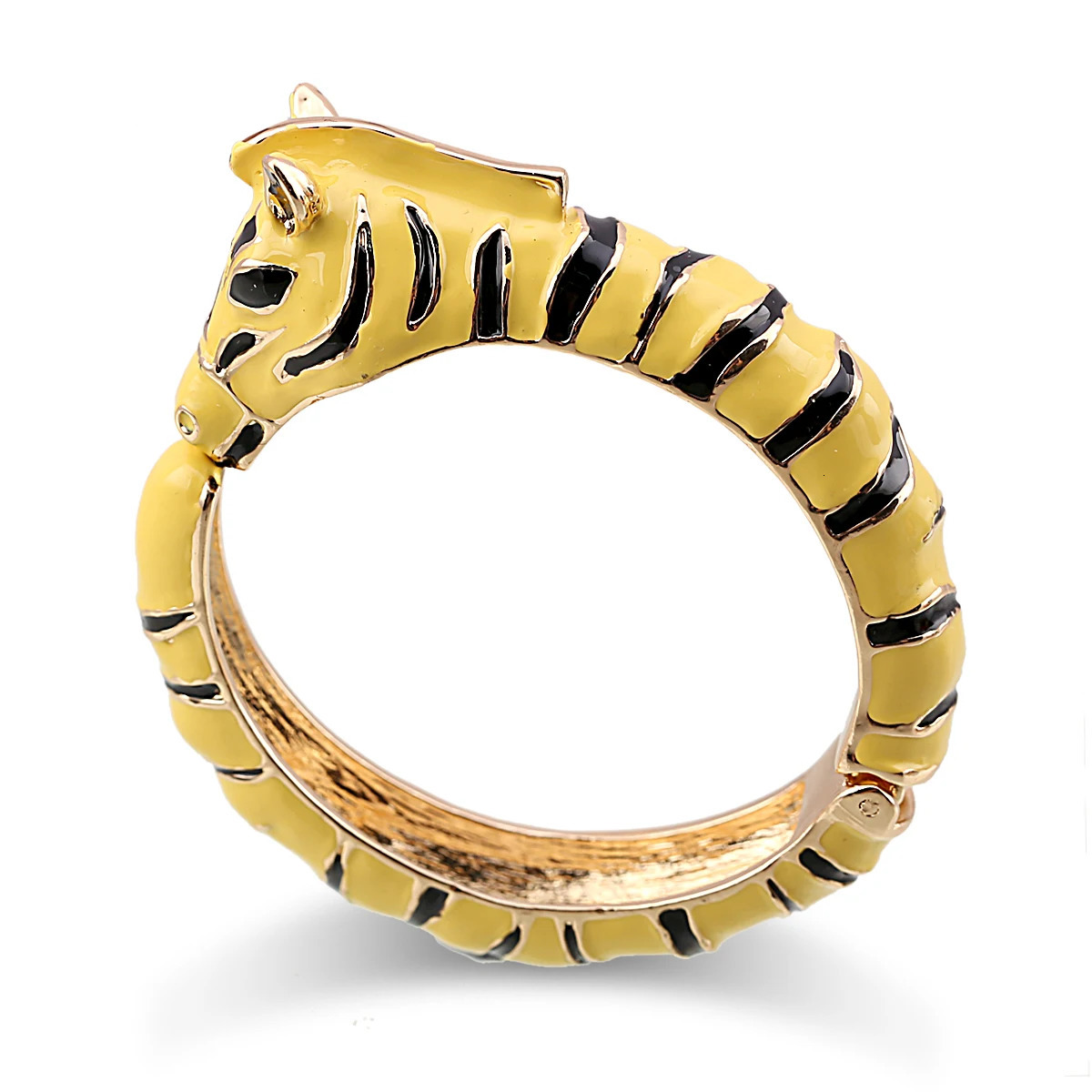 Bangle Women's All Seasons Handmade Statement Enamel Colorful Zebra Bracelet Chunky Animal Cuff Bangle Party Prom Jewelry Drop 231027