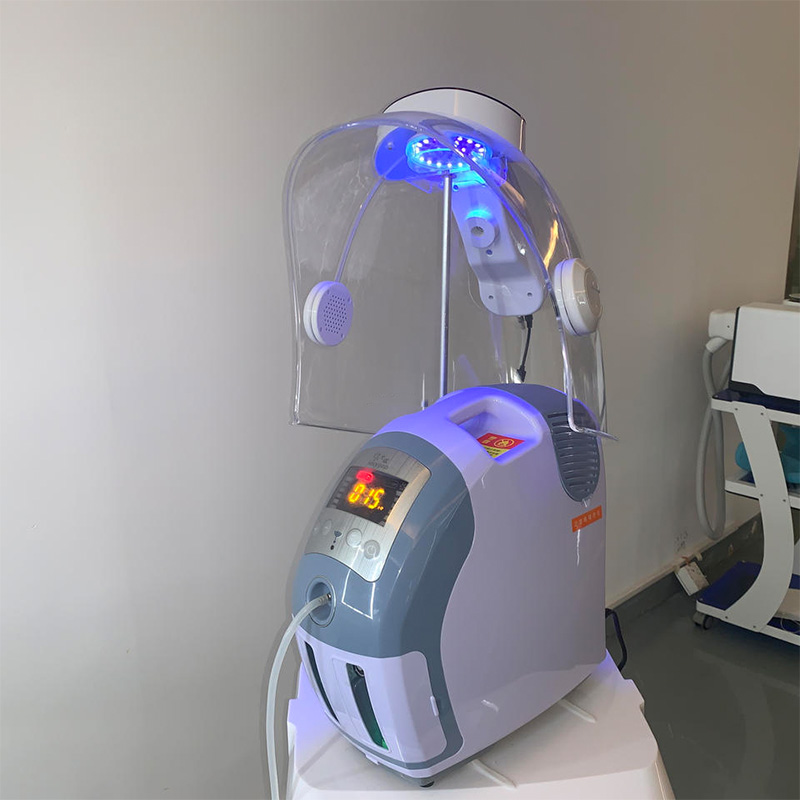 Multifunction 7 Colors Led Light Therapy Oxygen Face Dome Skin Care Hydro Oxygen Facial Machine With PDT System