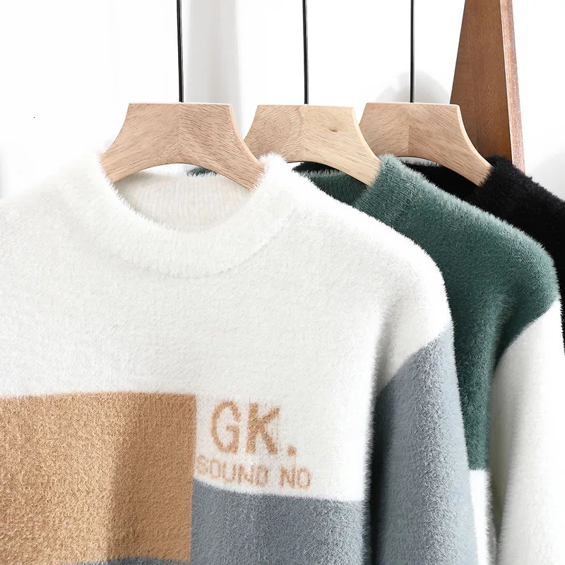 Men's Sweaters Winter Fashion Sweater Men Knitwear Thick Warm Knitted Pullover High Quality Mens Sweaters Casual Loose Male Jumpers 231026