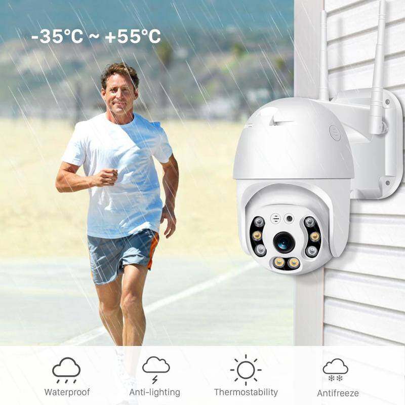 V380 1080P Security Camera WIFI Outdoor PTZ Speed Dome Wireless IP Camera CCTV Pan Tilt 4XZoom IR Network Surveillance P2P CAM