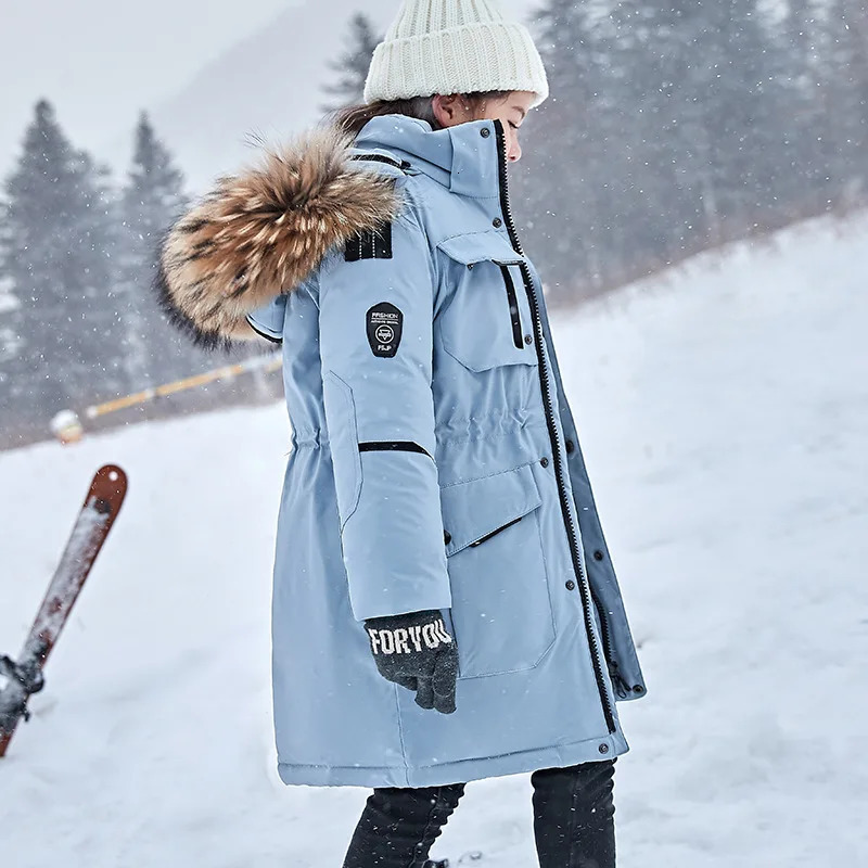 Down Coat OLEKID 30 Degree Russian Winter Boys Jacket Hooded Fur Collar Girls 514 Years Kids Teenage Snow Outerwear 231027
