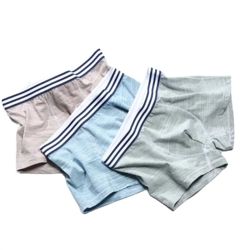 Underpants 4 Pcs Men Boxers Briefs Shorts Cotton Panties Boys Undies Comfortable Striped Underwear Sexy Trunks S M L XL 2XL 3XL 231027