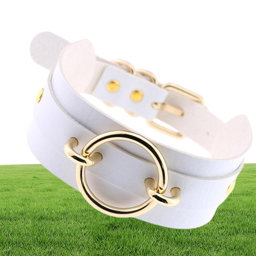 Chokers Sexy Punk Choker Collar Leather Necklace Women Bondage Cosplay Goth Jewelry Gothic Harajuku Accessories