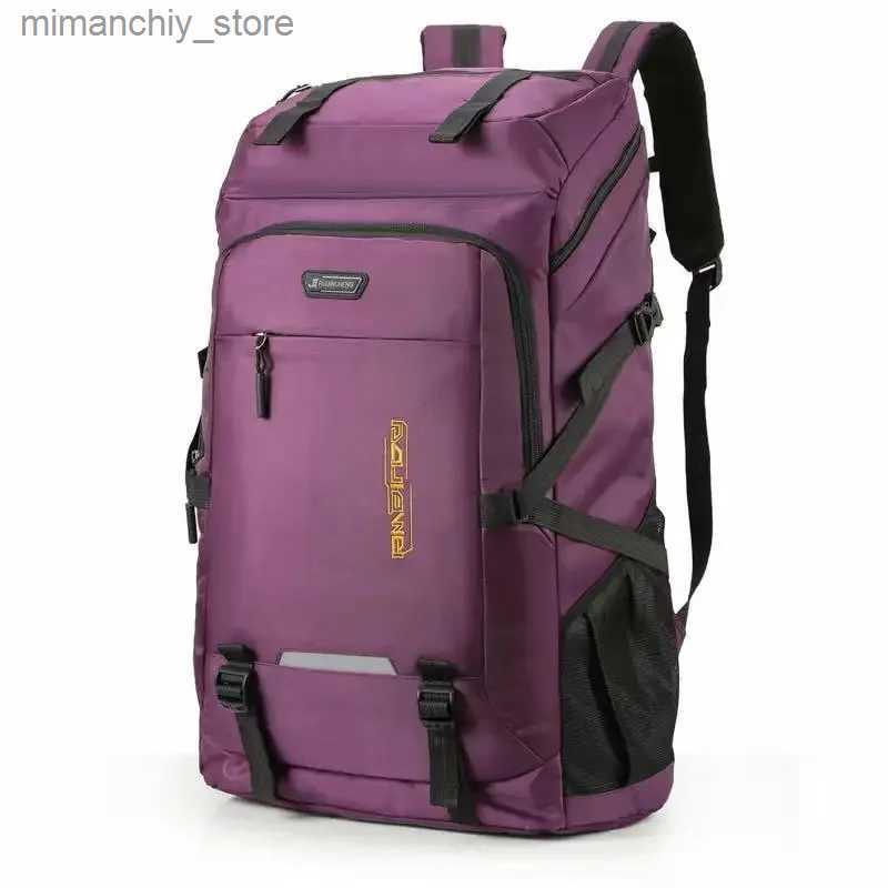 Outdoor Bags 60/80L Men's Outdoor Backpack Climbing Travel Rucksack Sports Camping Backpack Hiking School Bag Pack For Male Female Women Q231028