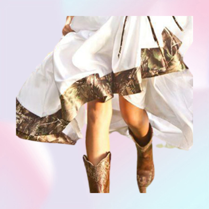 Vintage Aline Country Realtree Camo Wedding Dresses Halter Sleevelss Sweep Train Plus Size Garden Bridal Gown