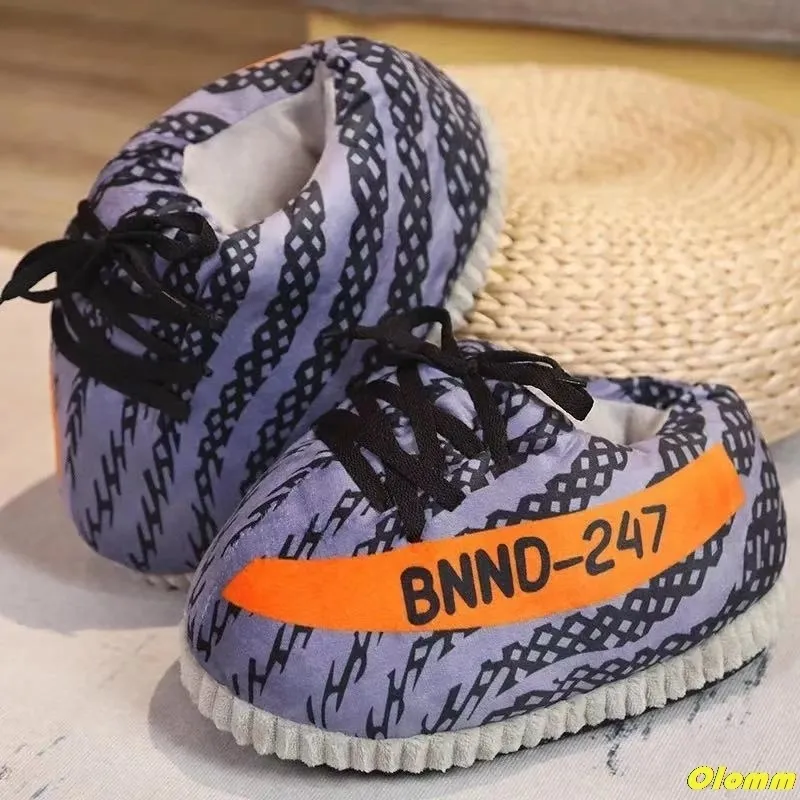 Winter Slippers Women/Men Cute Bread Shoes Women Warm Home Ladies Big Size 36-44 House Snug Sneakers Woman 220409