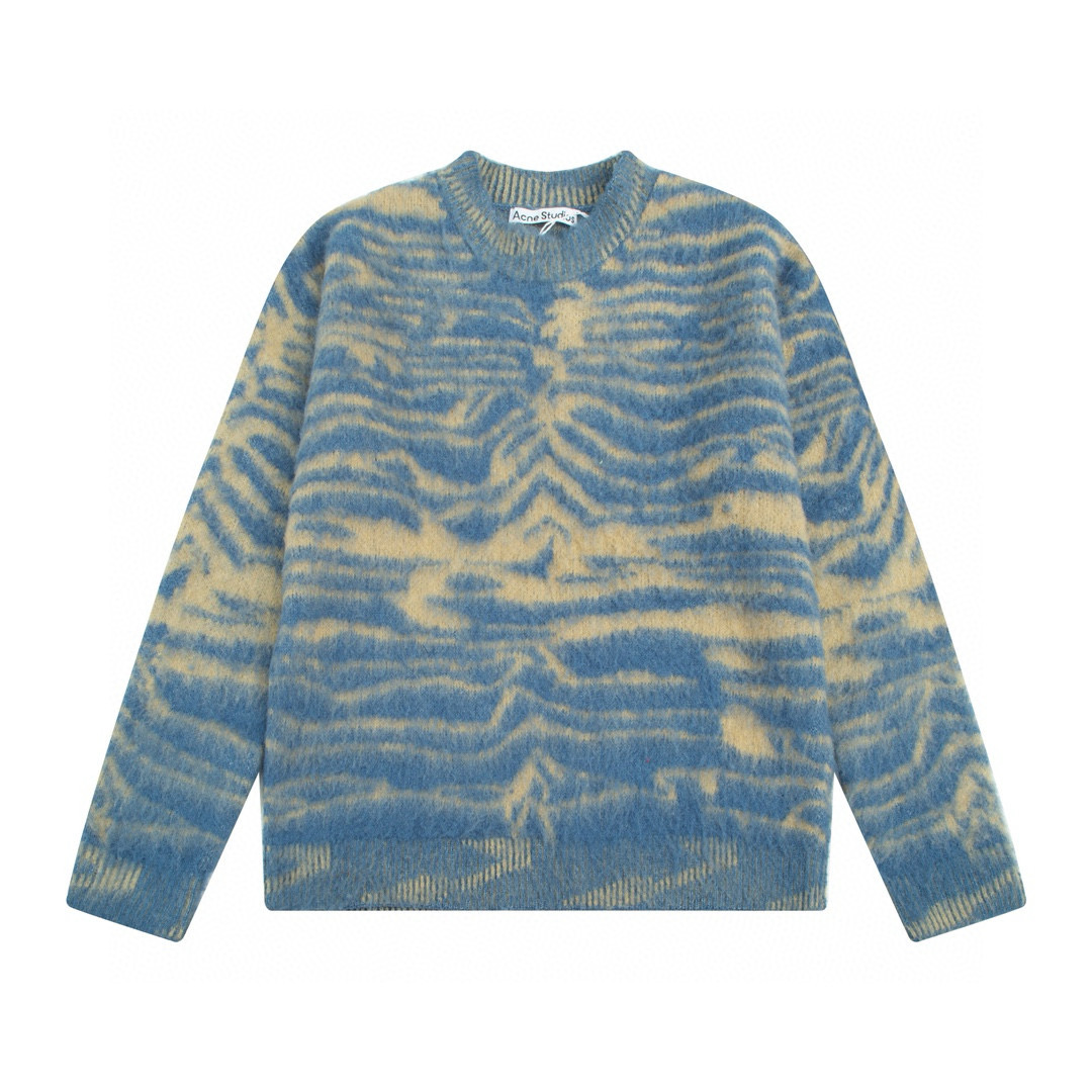 Men's Plus Size Sweaters In Autumn / Winter 2023Acquard Knitting Hine E Custom Jnlarged Detail Crew Neck Cotton R76g