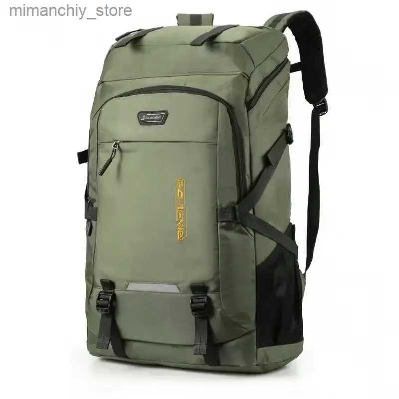 Outdoor Bags 60/80L Men's Outdoor Backpack Climbing Travel Rucksack Sports Camping Backpack Hiking School Bag Pack For Male Female Women Q231028