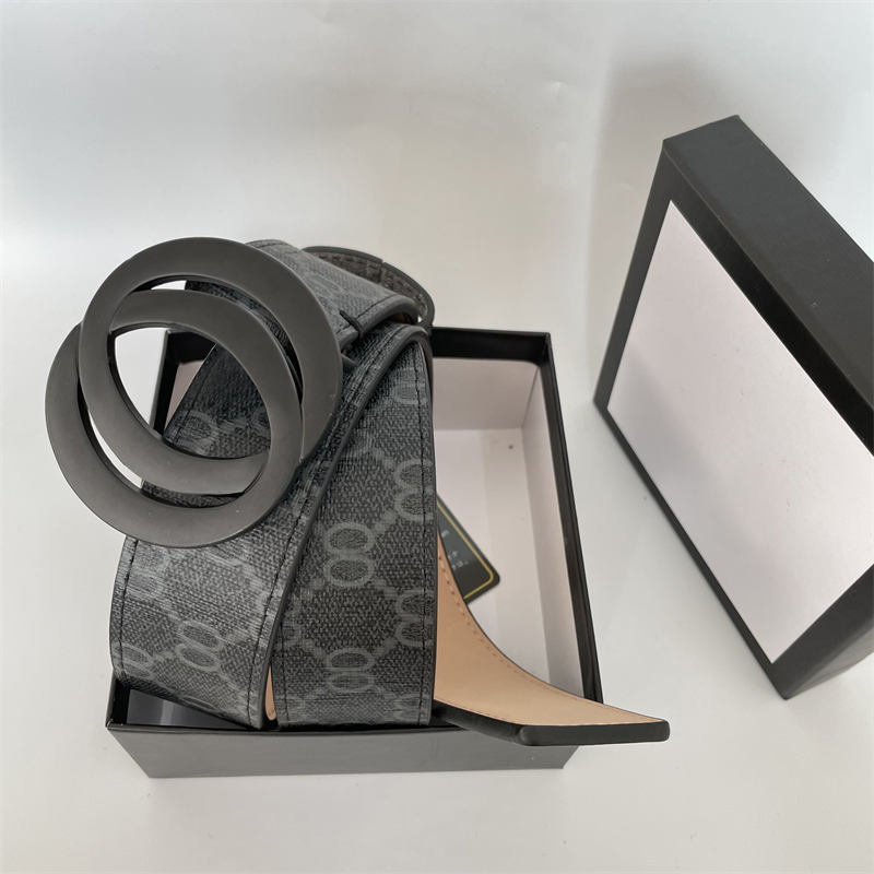 Men Designers Belts Fashion Genuine Leather womens mens double letter buckle belt cinturones mujeres waistband width 3.8cm with box