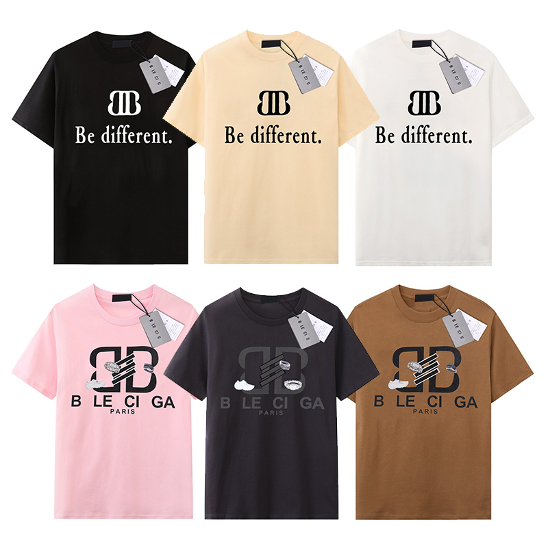 Mens Designer T-Shirt Luxury Brand Ba T Shirts Mens Womens Short Sleeve Tees Summer Shirts Hip Hop Streetwear Tops Shorts Clothing Clothes Variou