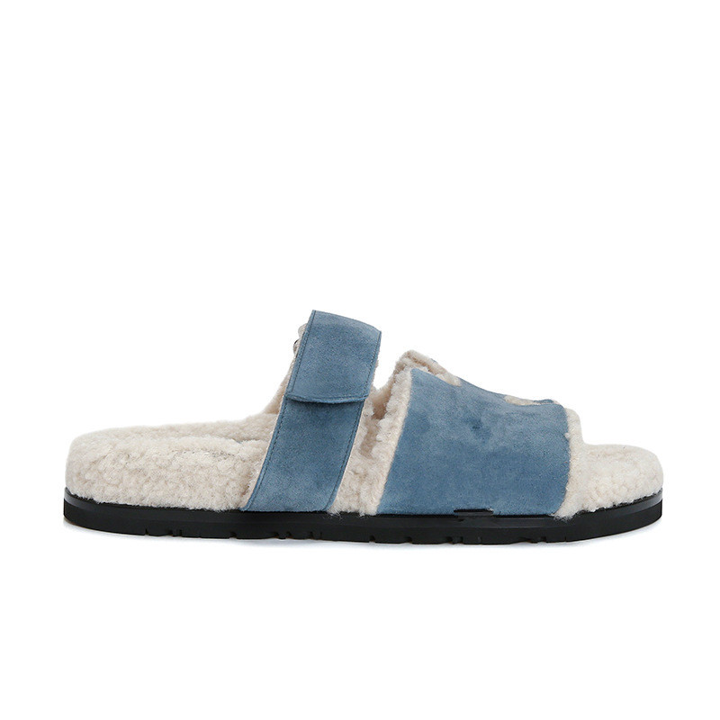 Sandals Slippers Designer Shoes Flip Flops Fashion Anti-Slip Female Slides Women and men Furry Fluffy Faux Fur Luxury