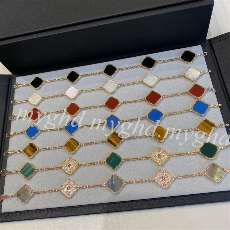 Women Bracelets Fashion Accessories Gold Rosegold Silver Chains Length 18.5-19.5cm With Box and Bag