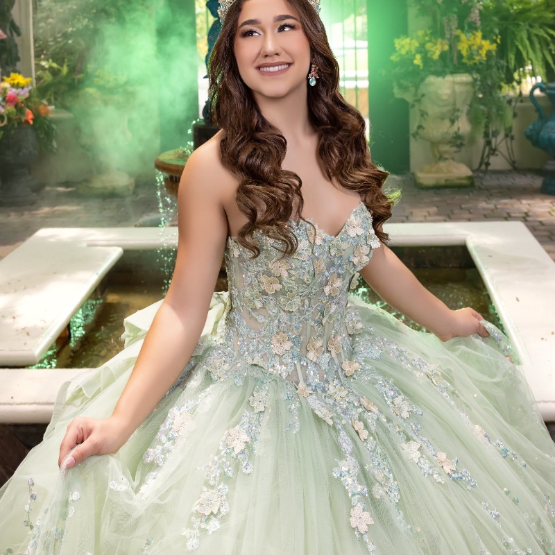 Sage Green Shiny Quinceanera Dresses Sequin Applique Lace Beads Tull Ball Gown Birthday Party Dress Lace Up Graduation Gown Sweetheart de 15 anos Swee