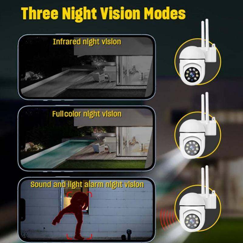 V380 WiFi IP Camera 4X Zoom Indoor Surveillance Camera Color Night Vision Human Detection Security CCTV Camera Baby Monitor