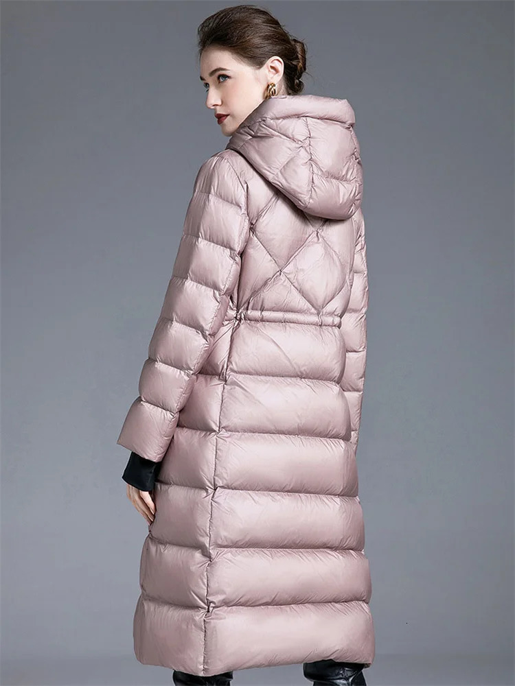 Women's Down Parkas Down Coat Women Winter Fashion Temperament High Quality White Duck Down Jacket Thick Warmth Hooded Parkas Clothing 231027