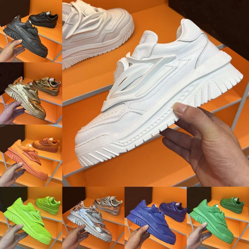 Designer Women Casual ODISSEA Sneakers Medusa Trainers Calfskin Sneaker Rubber Platform Trainer Thick Greek Soles Running Shoes A