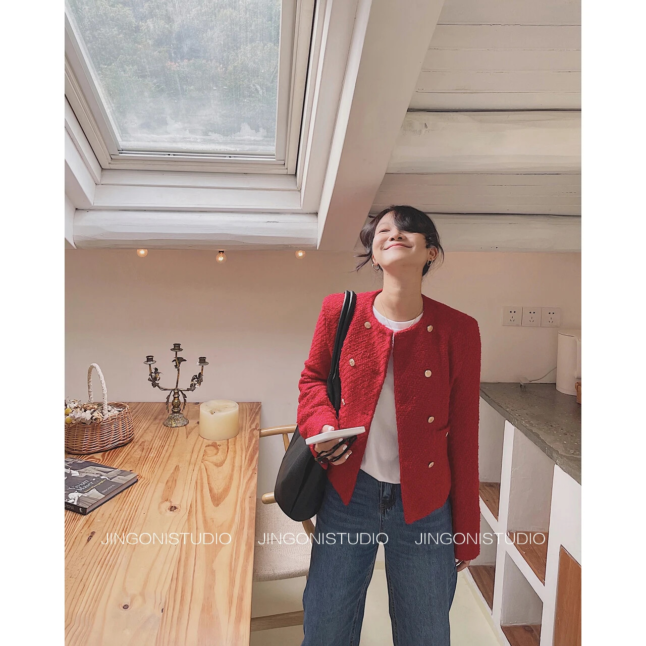 Womens Jackets Winter Women Red Trench Coats Woolen Tweed Short Jackets Blazers Raincoat Oem Korean Fashion Y2k Clothes Overcoat Parkas 231027