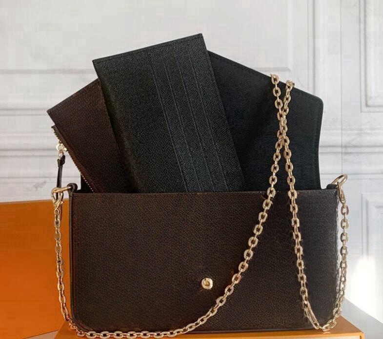 Designer Bags Envelope Purse Woman Fashion Monogrames Multi Pochette Felicie Chain Crossbody Luxury Shoulder Bag With Box DustBag