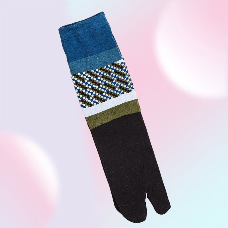 Men's Socks 5 Pairs/Men's Men Cotton Thick Japanese Style Kimono Flip Flop Sandal Split s Two Toe Tabi Geta With Print Drew2256478