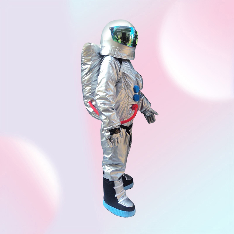 2018 High quality Space suit mascot costume Astronaut mascot costume with Backpack gloveshoes5896041