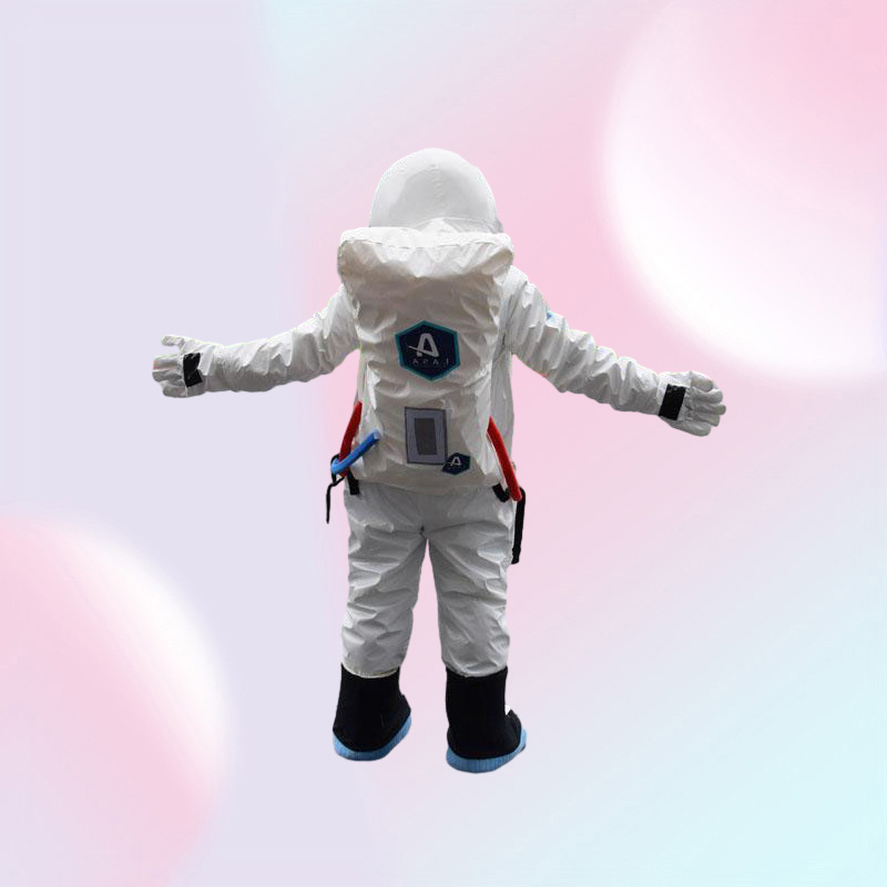 2018 High quality Space suit mascot costume Astronaut mascot costume with Backpack gloveshoes5896041