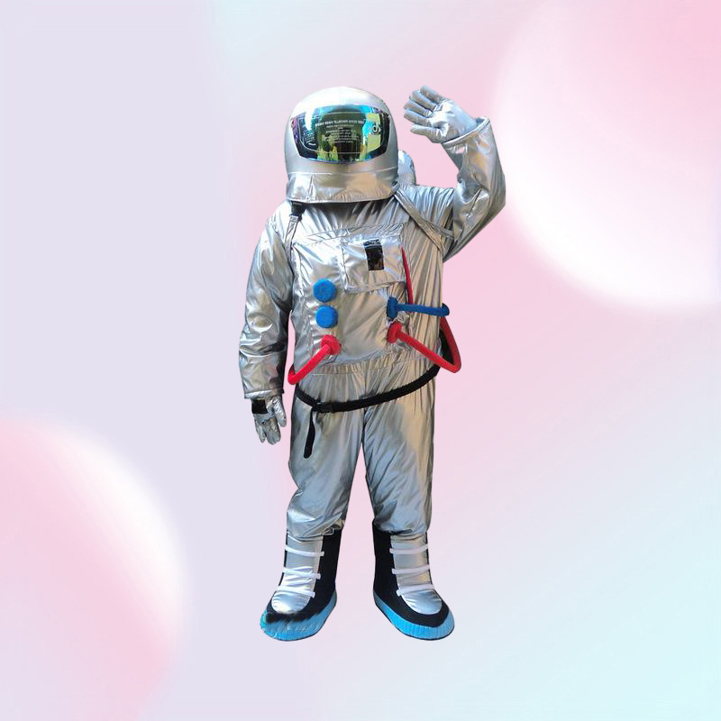 2018 High quality Space suit mascot costume Astronaut mascot costume with Backpack gloveshoes5896041