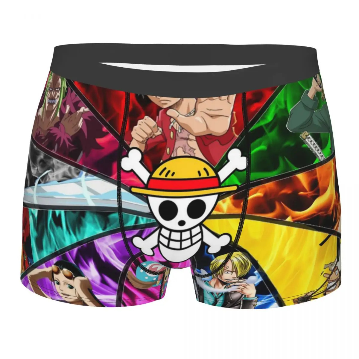 Underpants Men Japanese Underwear Plaid Anime Funny Boxer Briefs Shorts Panties Male Soft SXXL 231027