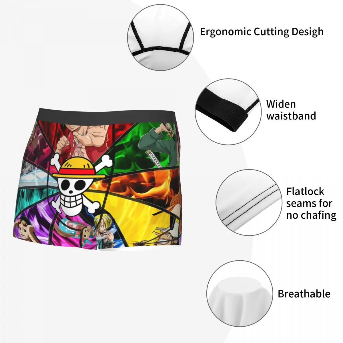 Underpants Men Japanese Underwear Plaid Anime Funny Boxer Briefs Shorts Panties Male Soft SXXL 231027