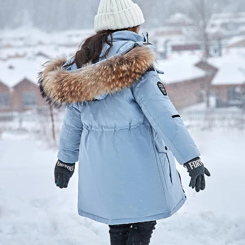 Down Coat OLEKID 30 Degree Russian Winter Boys Jacket Hooded Fur Collar Girls 514 Years Kids Teenage Snow Outerwear 231027