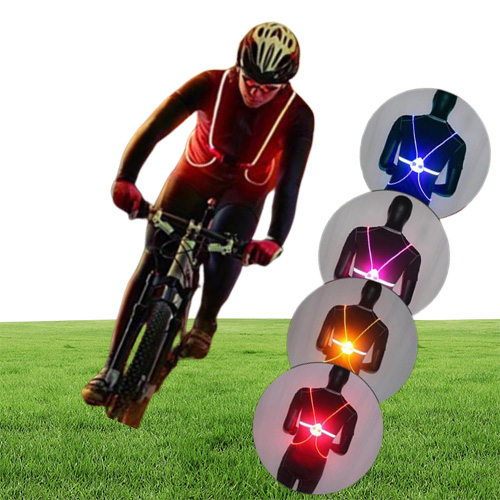 Multipurpose High Visibility 360 Reflective LED Flash Bike Vest Adjustable Running Cycling Vest Outdoor Safety Sports Flashing Ves