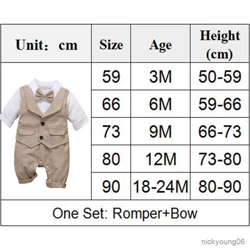 Clothing Sets Newborn Formal Anniversary Dress Boy Vest Infant Plaid Outfit Clothing Set Child Cotton Party Suit 3-24 R231028
